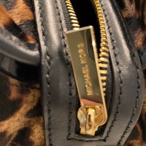 Michael Kors Leopard Calf Hair Satchel